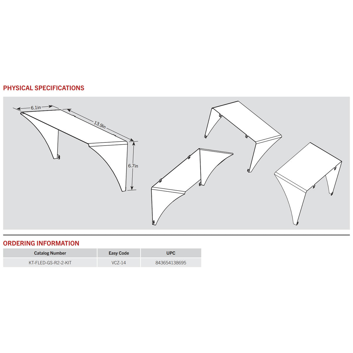 Glare Shield for 290W Flood Lights - Bronze Finish - Keystone
