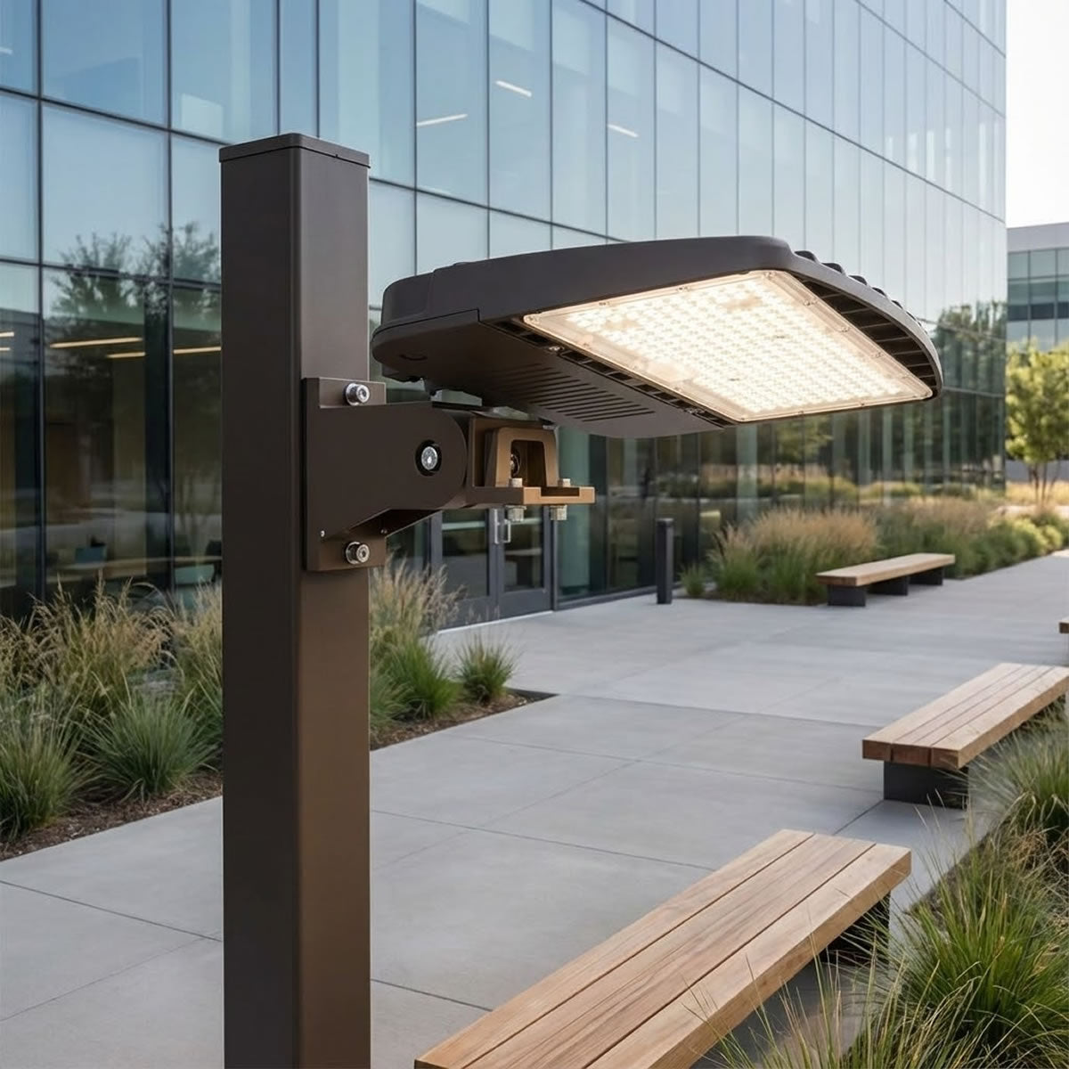 LED Area Light - Square/Round Pole Mount - Jen Lighting