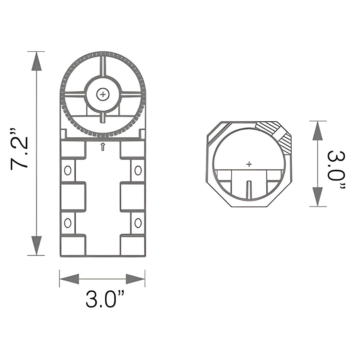 Type A Slip Fitter Bracket for LED Area Light - Euri Lighting