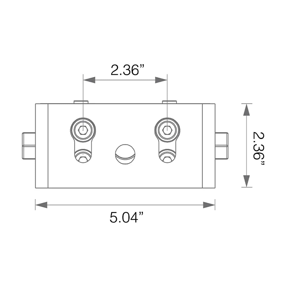 Installation mount for Fixture Trunnion for Area light of AR08 - Jen Lighting