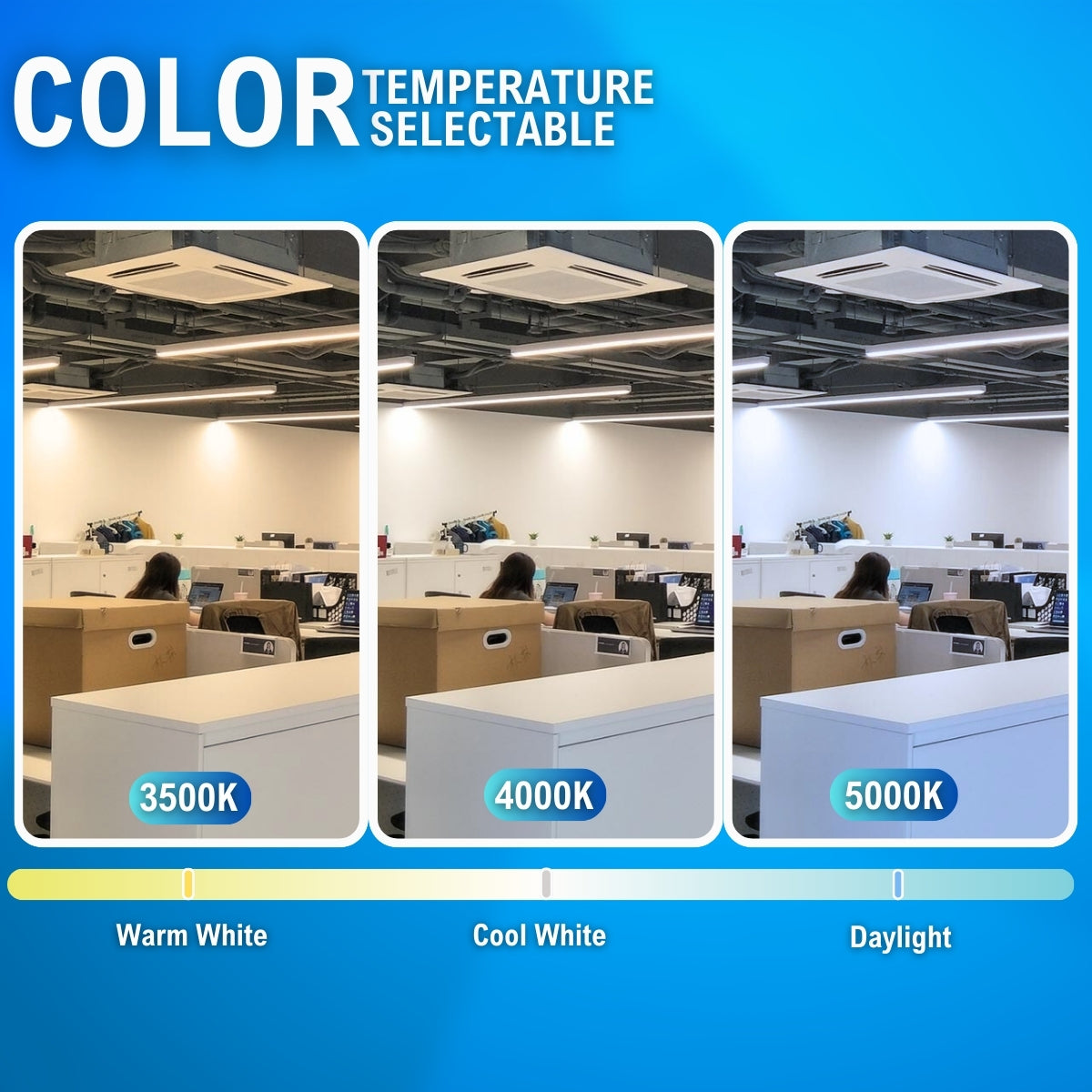 infographic noting the different color temperatures