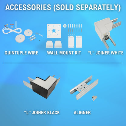 various accessories for linear light
