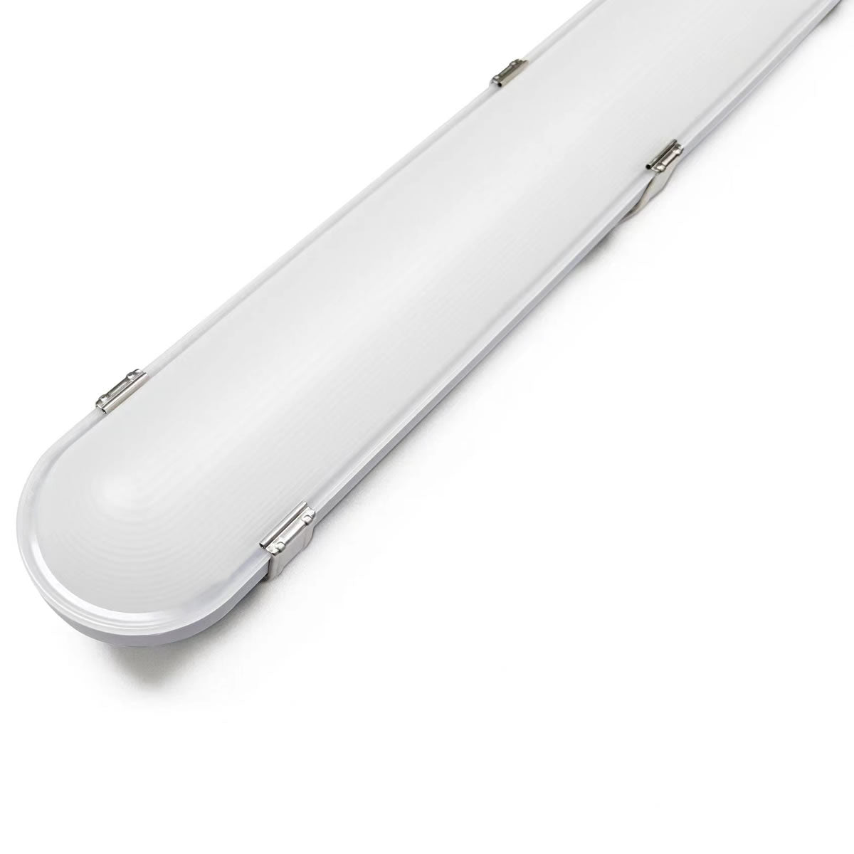 Case of 6 - 4ft LED Tri-Proof Vapor Tight Light 6,250 Lumens Max - Wattage Adjustable 25/30/35/40/50W - Color Tunable 35K/40K/50K/57K/65K