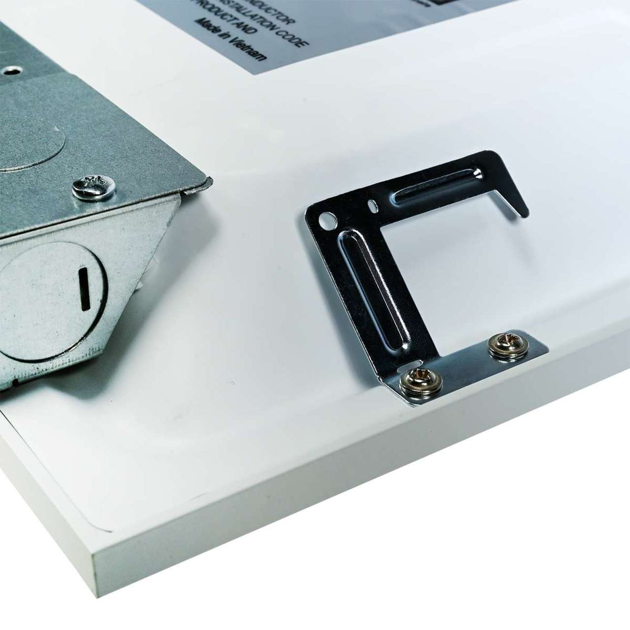 mounting clip on back of LED flat panel