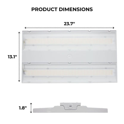 dimensions of a linear high bay