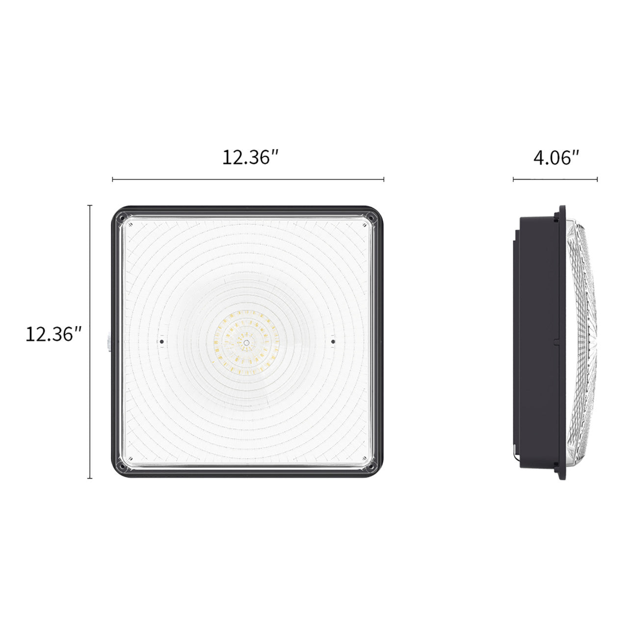 LED Wattage Adjustable & Color Tunable Canopy Light- 120W/96W/72W - 3000K/4000K/5000K - LumeGen