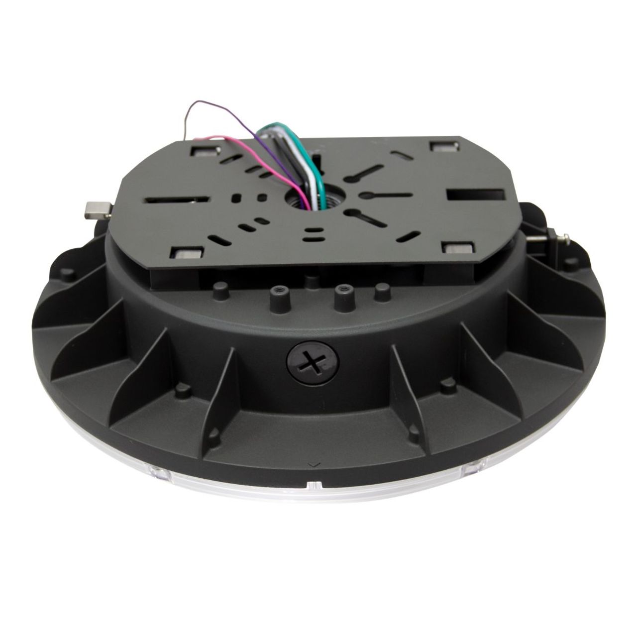 LED Parking Garage Canopy Light - Wattage Adjustable 80W/100W/120W - Color Tunable 3000K/4000K/5000K - Motion Sensor Base - LumeGen