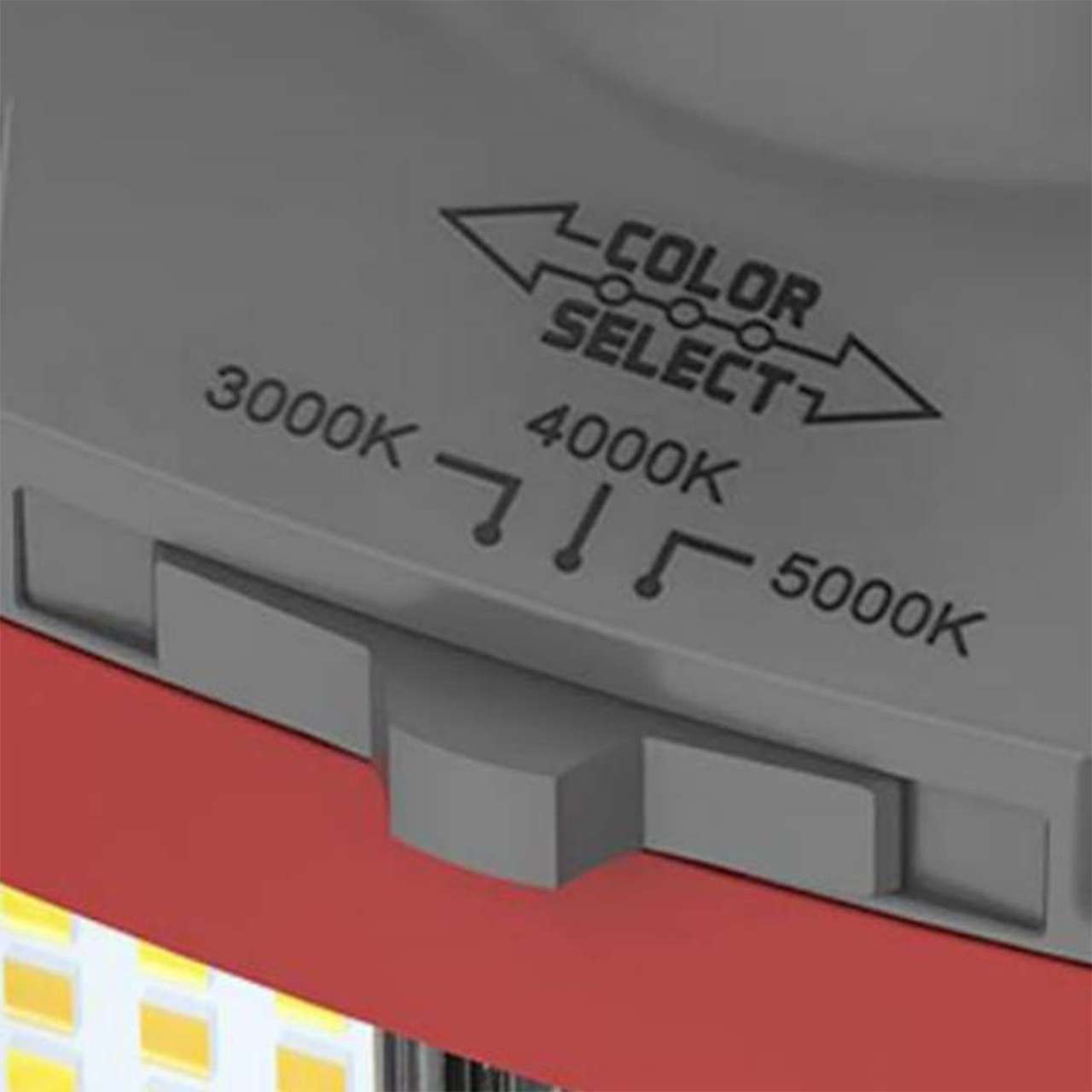 LED Wattage Adjustable & Color Tunable Horizontal HID High Bay Lamp - EX39 Mogul Base - 75W/95W/110W - 3000K/4000K/5000K - Keystone