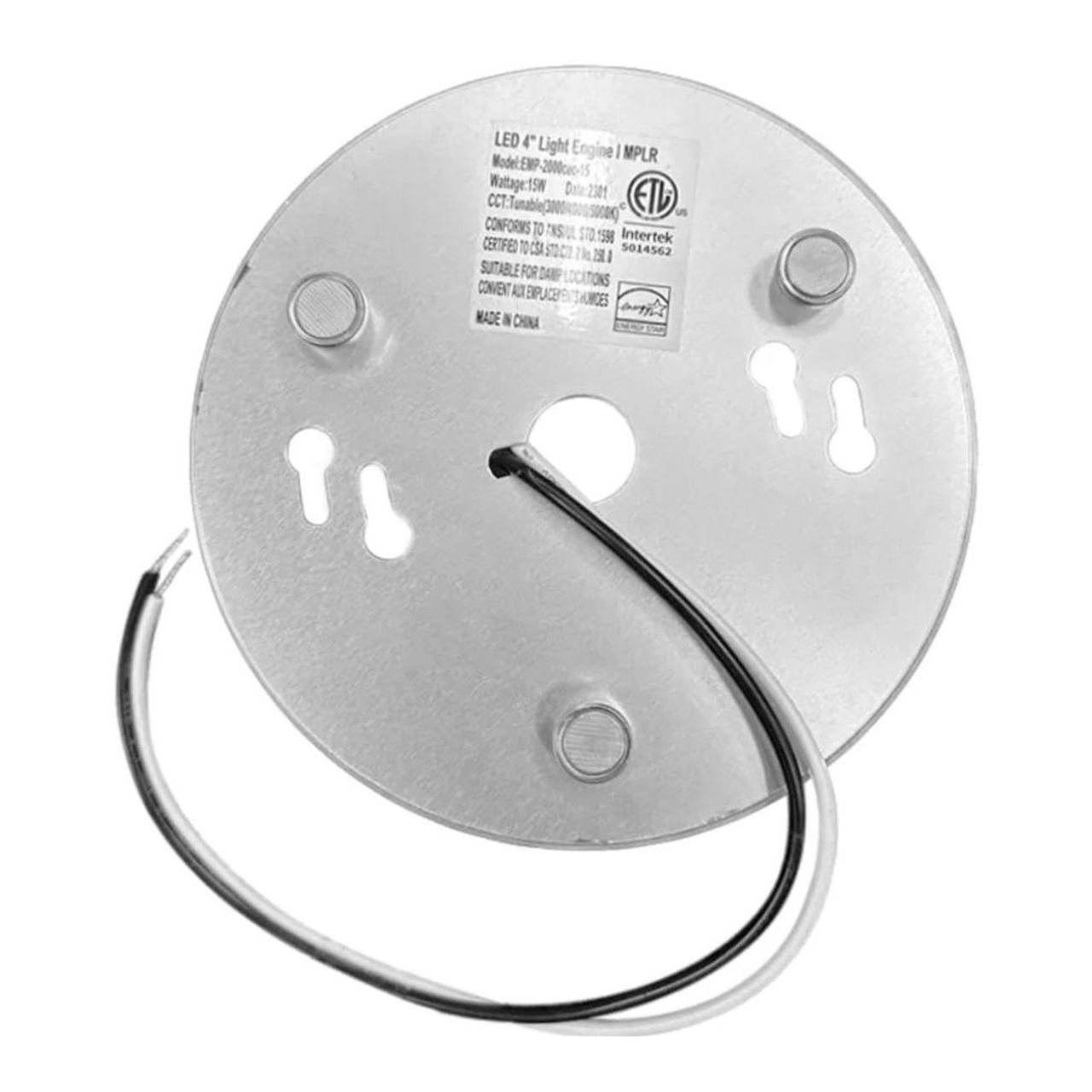 back side of 4-inch LED light engine