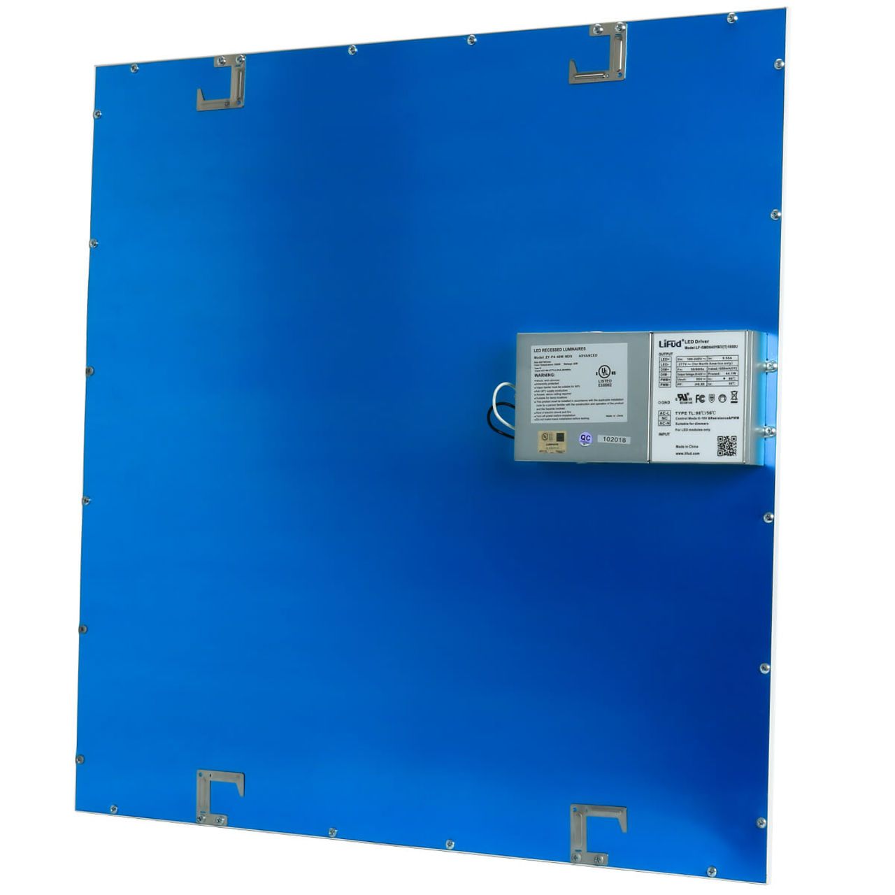 Case of 2 - 2x2 LED Flat Panel Light - Wattage Adjustable 20W/30W/40W - Color Tunable 35K/40K/50K