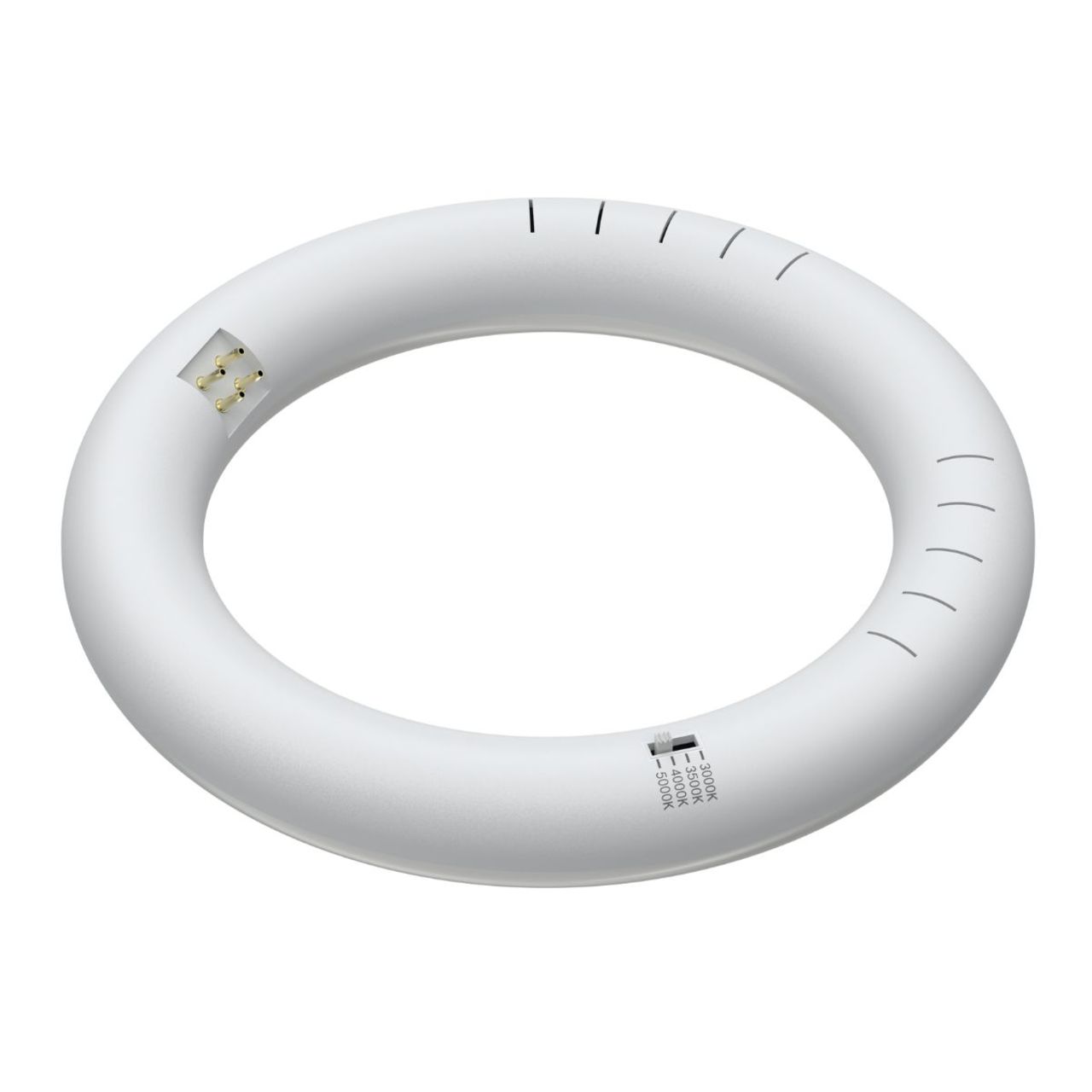 2-Pack - 8in. LED T9 Circline Tube Lamp - Type A+B - 11W - 1200 Lumens - Color Selectable - LumeGen