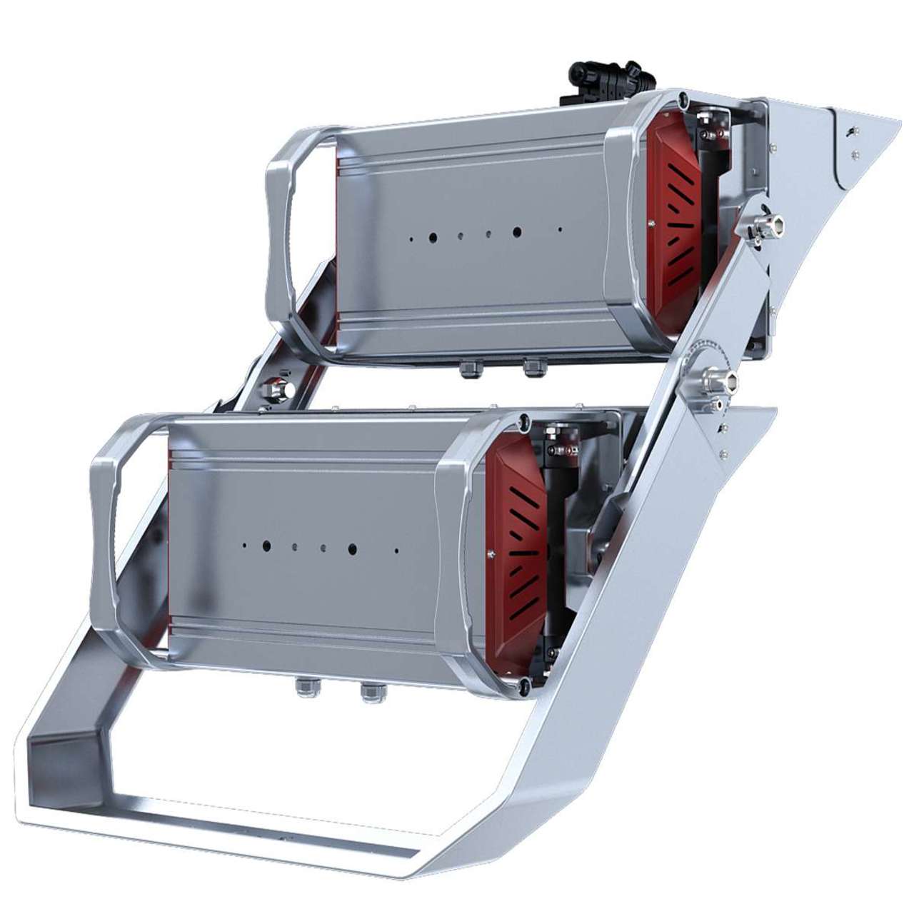 Case of 2 - 2 Fixture Mounting Bracket for LED Sports Light