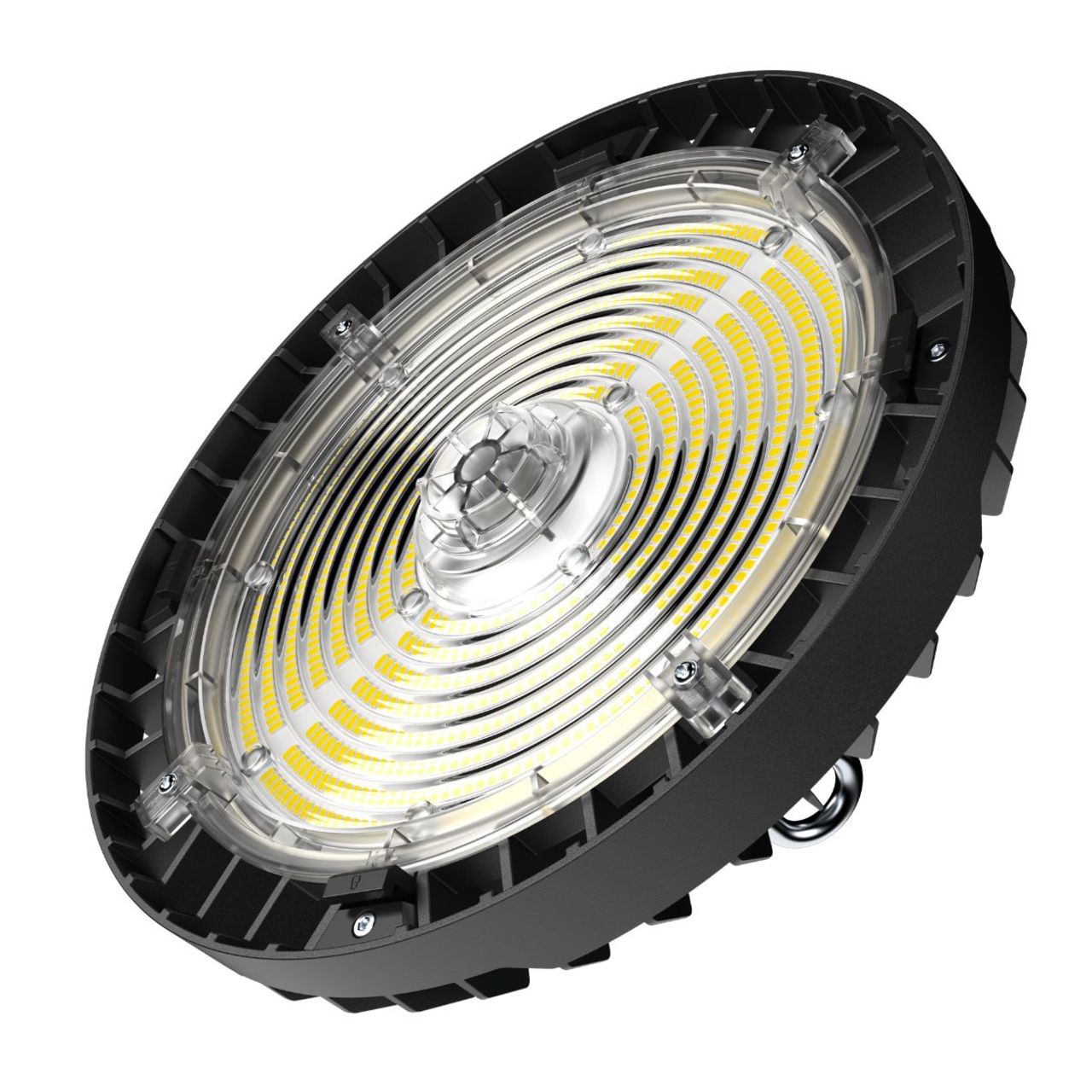 LED UFO High Bay - Wattage Adjustable 150W/200W/240W - Color Tunable 30K/40K/50K - Sensor Base - Jen Lighting