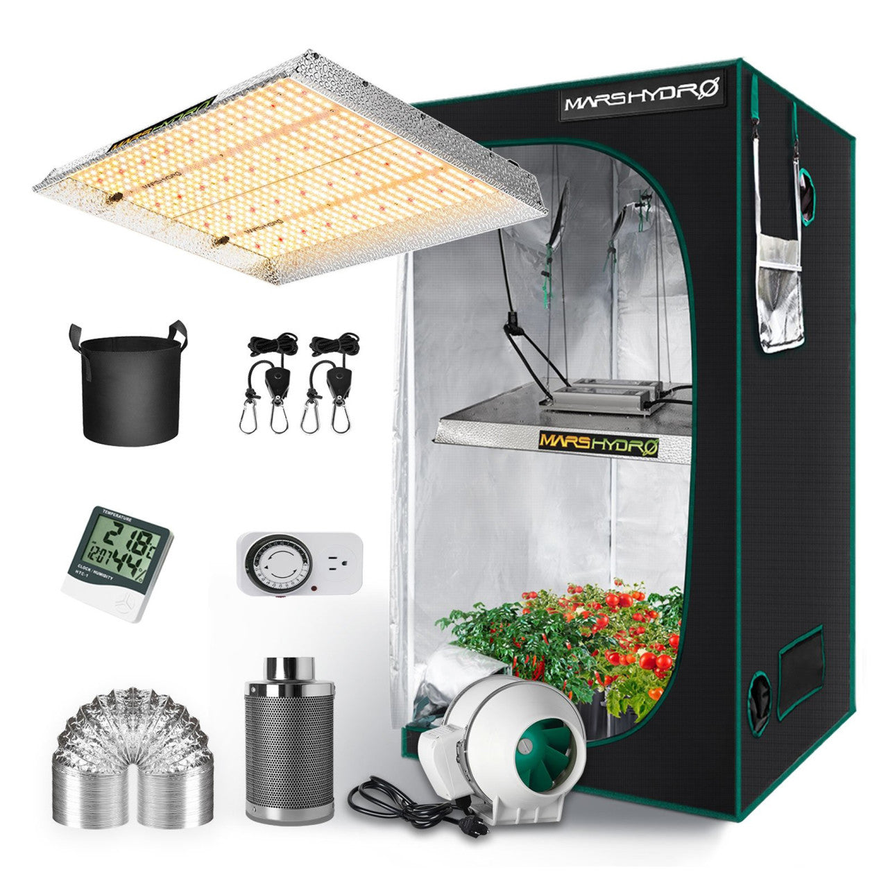 grow tent with led lights LED Grow Kit | 4ft. x 4ft. Grow Tent