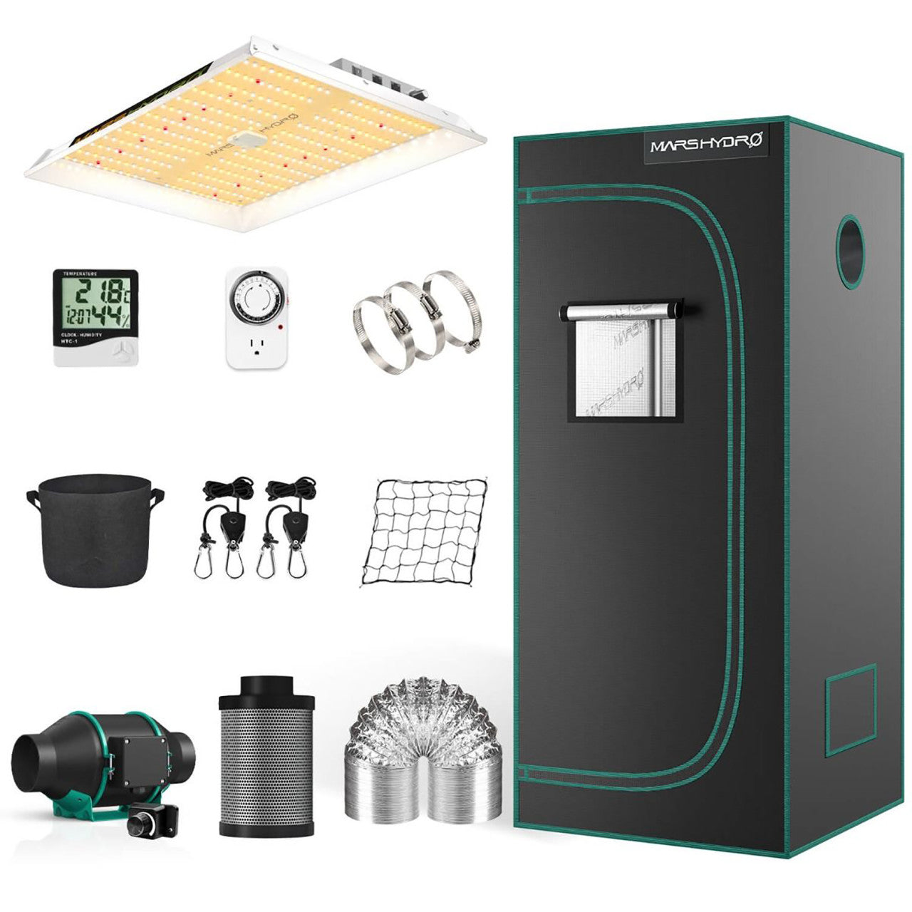 grow tent and kit LED Grow Kit | 2.3ft. x 2.3ft. Grow Tent