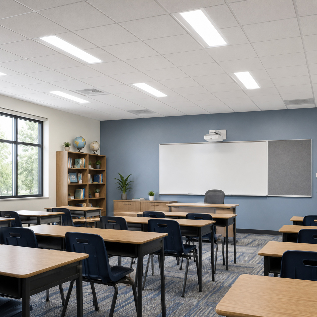 Case of 4 1x4 LED Backlit Panel Light 15W/20W/25W/30W/40W Wattage & 5CCT Selectable 120-277V