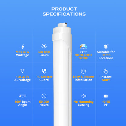 high output 8ft led tube