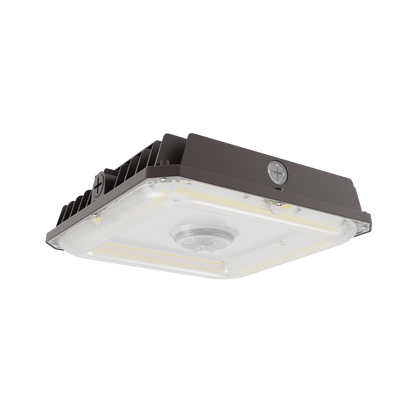75W LED Garage Canopy Light – 40/60/75W Selectable, 3CCT, 4-Pack, 10,125LM Each, Sensor Ready