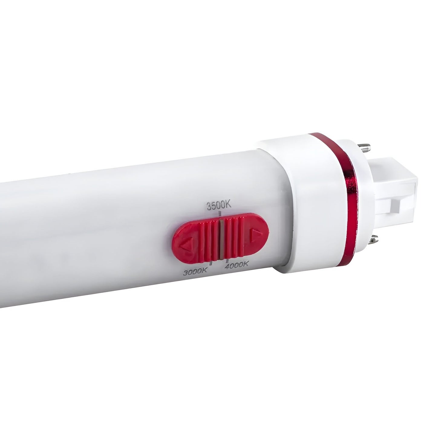 LED Color Tunable Horizontal 2-Pin PL Lamp - G24d Base - 8.5W - 3000K/3500K/4000K - Ballast Bypass - Keystone