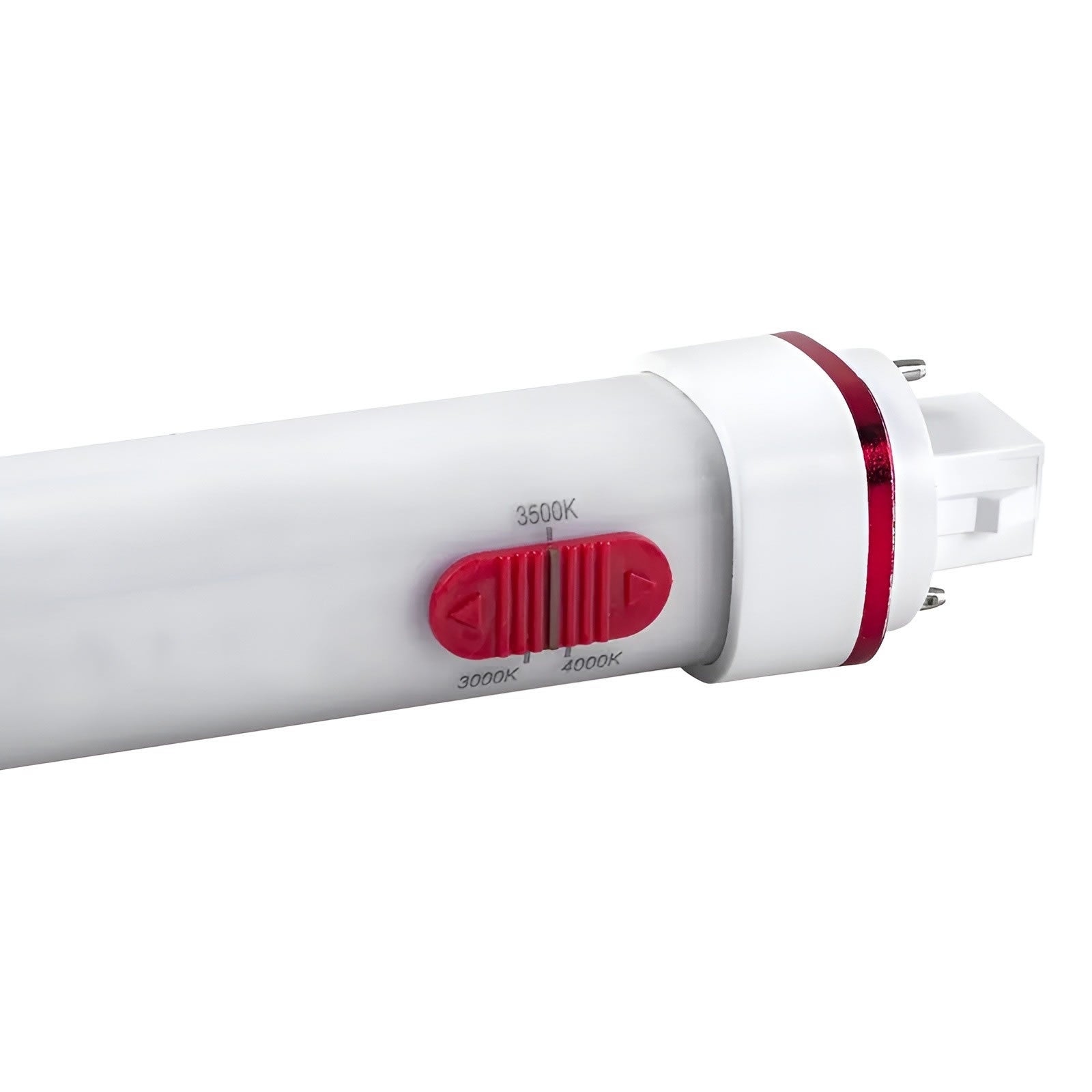 LED Color Tunable Horizontal 2-Pin PL Lamp - G24d Base - 8.5W - 3000K/3500K/4000K - Ballast Bypass - Keystone