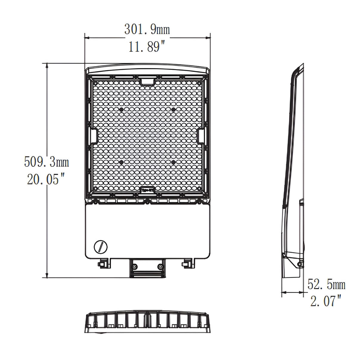LED Area Light - 51,000 Lumen Max - Wattage Adjustable 300W/240W/200W - 170LM/W - Color Tunable 30K/40K/50K - Jen Lighting