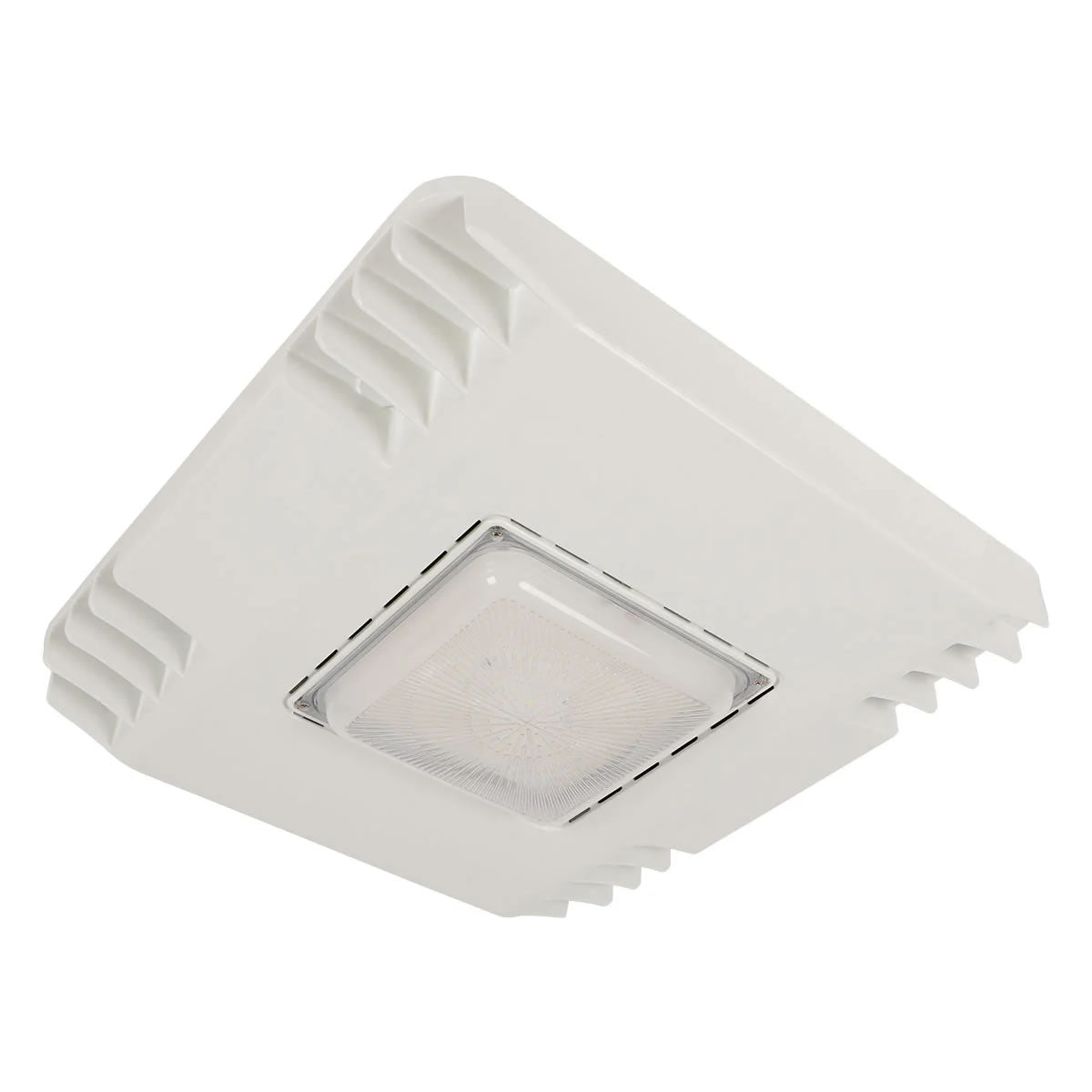 LED Square Canopy Light With Sensor Base - Wattage Adjustable up to 75W - 3 Color Adjustable