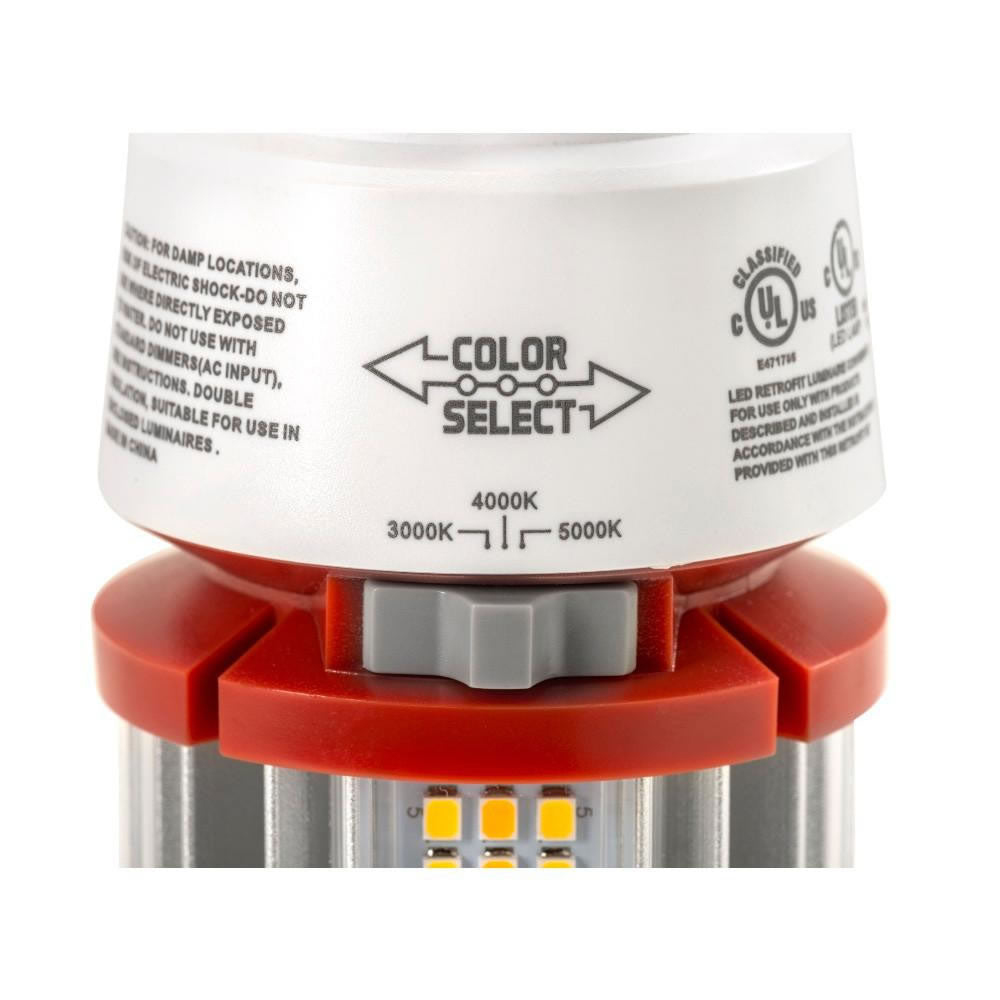 LED Wattage Adjustable & Color Tunable Corn Cob Retrofit Bulb - EX39 Base - 18W/22W/27W - 3000K/4000K/5000K - Keystone