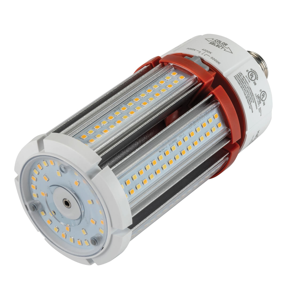 LED Wattage Adjustable & Color Tunable Corn Cob Retrofit Bulb - E26 Base - 18W/27W/36W - 3000K/4000K/5000K - Keystone