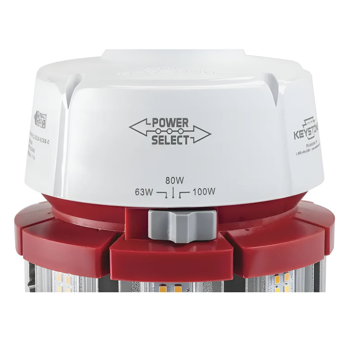 LED Wattage Adjustable & Color Tunable Corn Cob Retrofit Bulb - EX39 Base - 63W/80W/100W - 3000K/4000K/5000K - Keystone