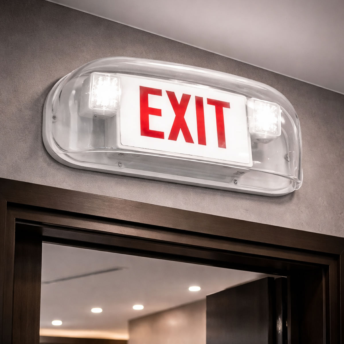 Vandal Shield for Exit/Emergency Lights