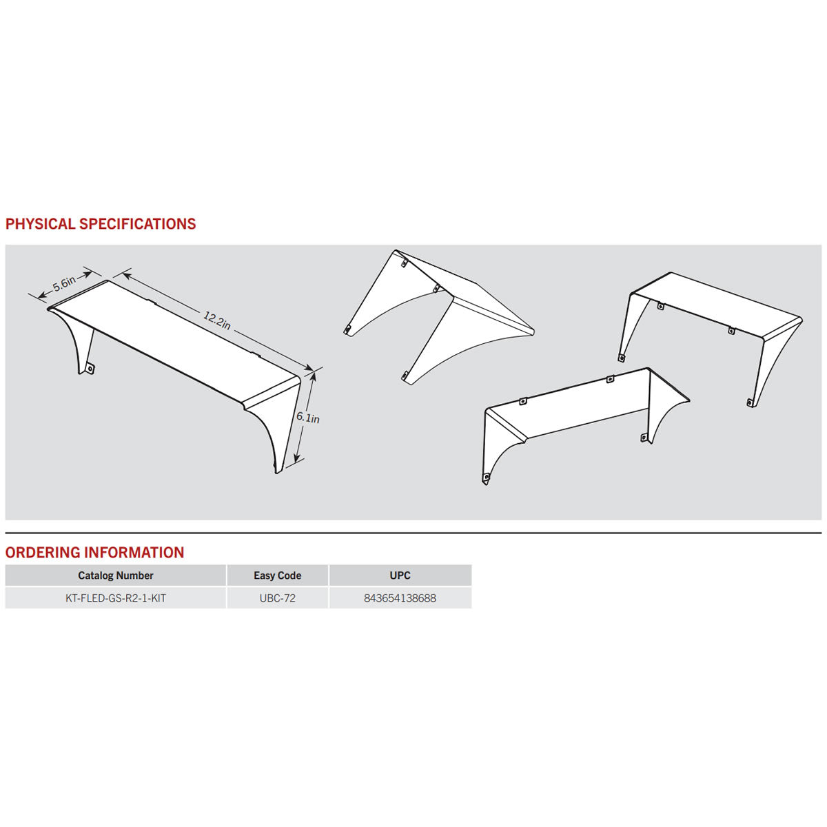 Glare Shield for 140W Flood Lights - Bronze Finish - Keystone