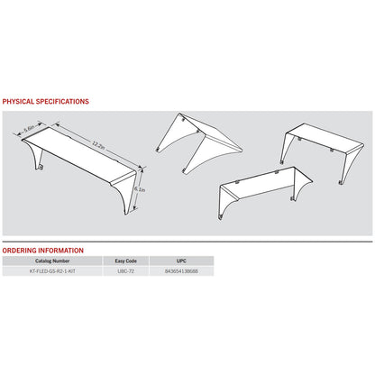 Glare Shield for 140W Flood Lights - Bronze Finish - Keystone