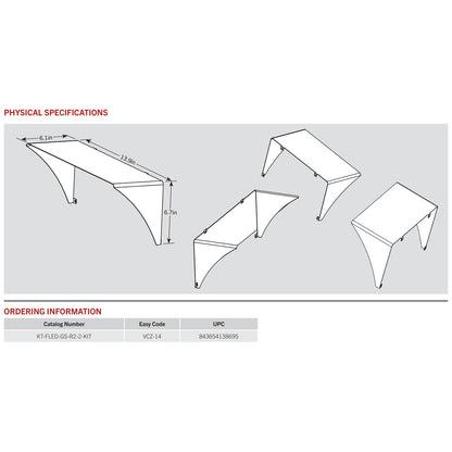 Glare Shield for 290W Flood Lights - Bronze Finish - Keystone