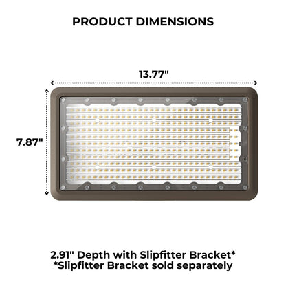 Dimensions of an LED Flood Light