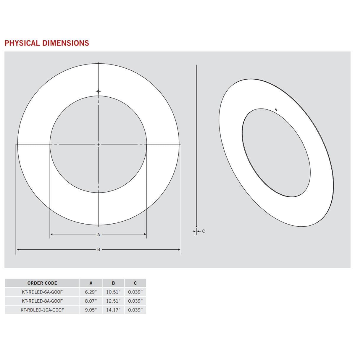 6in. Goof Ring for Recessed Downlights - Keystone
