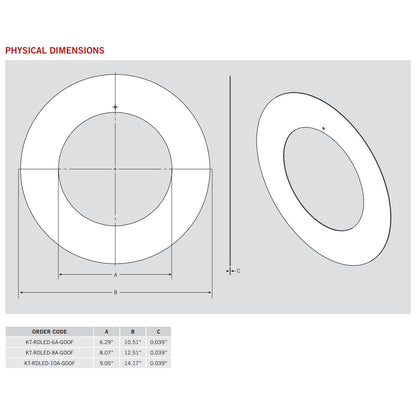 6in. Goof Ring for Recessed Downlights - Keystone