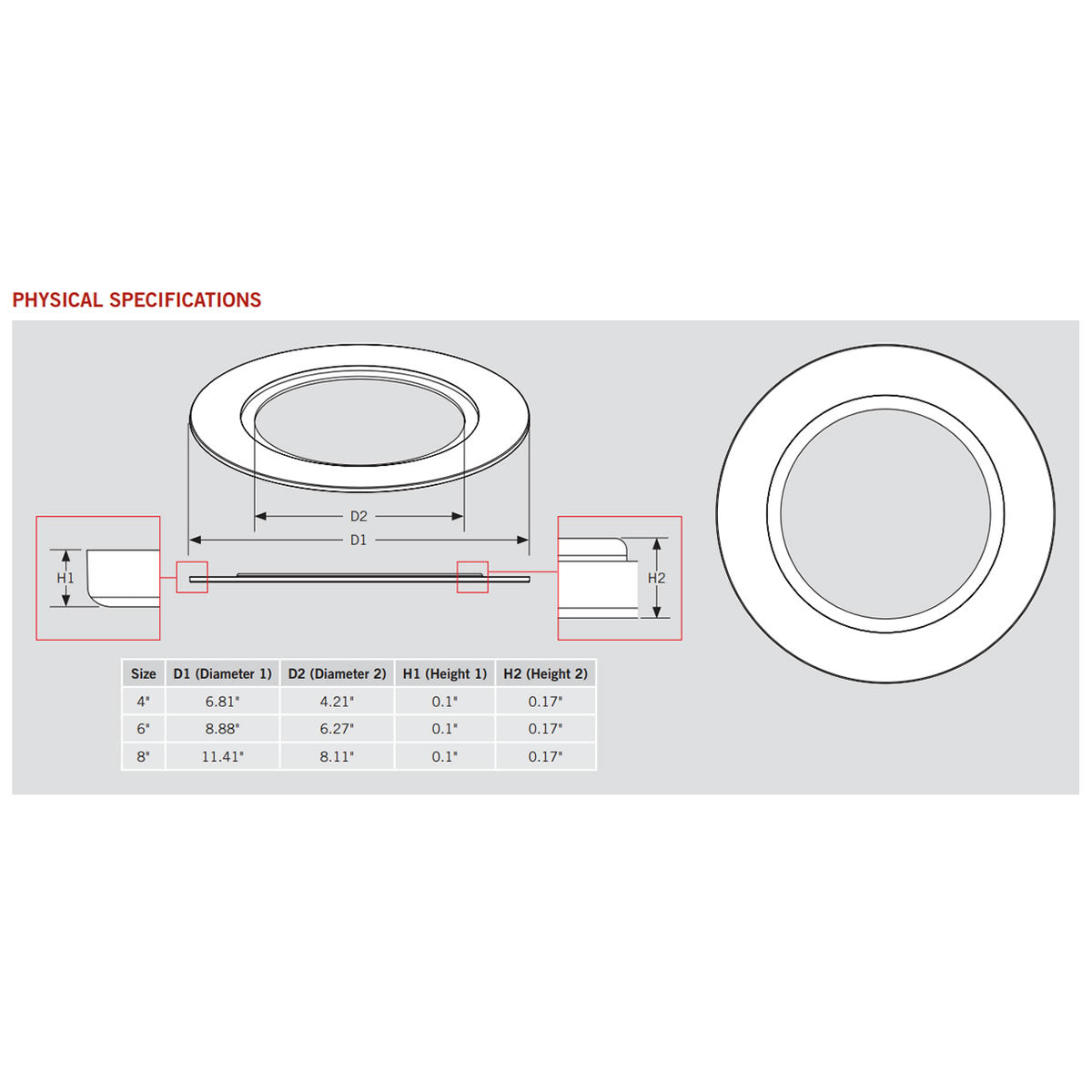6in. Goof Ring for Wafer Downlights - Keystone