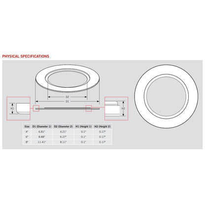6in. Goof Ring for Wafer Downlights - Keystone