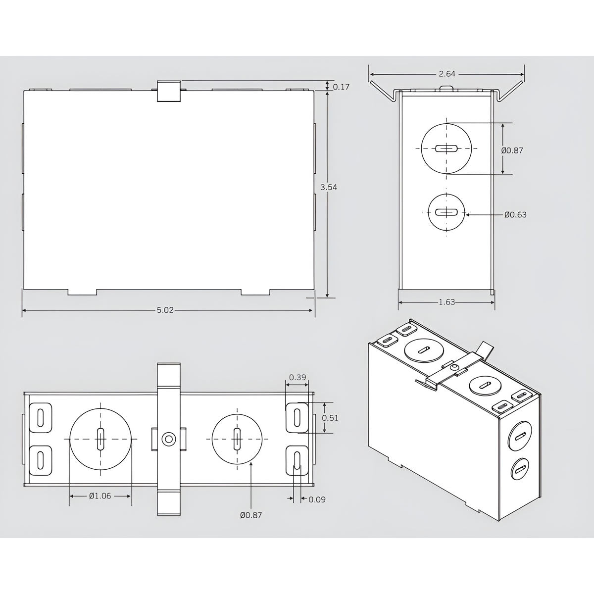 Junction Box for Downlights - Keystone