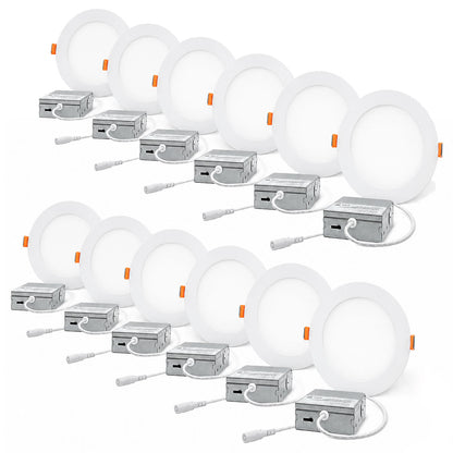 6in. LED Slim Downlight Panel - 12W - 1000 Lumens - Color Tunable