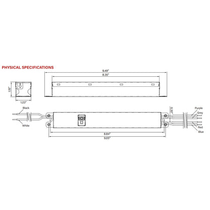 LED Power Selectable Constant Current LED Driver - 45W - 30-54V Output Voltage - Dimmable - Keystone