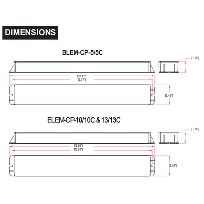 Constant-Power Emergency Driver Gen2 - 13.7W - 90 Minute Backup Time - 2ft. Flex Conduit on Ends