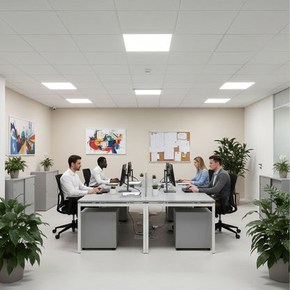 Case of 2 - 2x4 LED VITALITY Flat Panel - Wattage Adjustable up to 45W - Color Selectable - 120-347V - Energetic Lighting