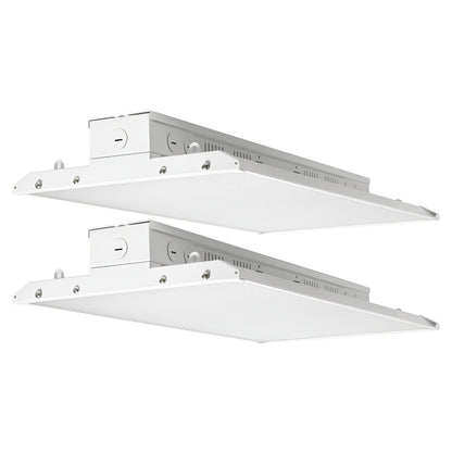 Case of 2 - LED Linear High Bay - 2ft - 25,600 Lumen Max - full lens - Wattage Adjustable 110W/130W/160W - Color Tunable 40K/50K/57K -Sensor Base- Jen Lighting