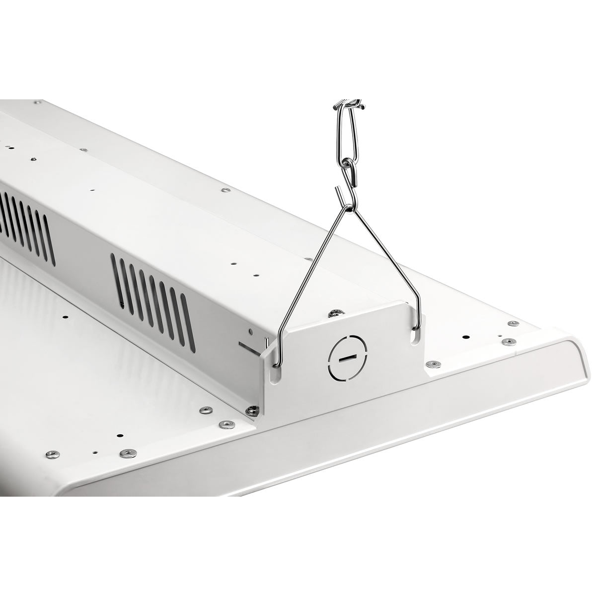 Case of 2 - LED Linear High Bay - 2ft - 25,600 Lumen Max - full lens - Wattage Adjustable 110W/130W/160W - Color Tunable 40K/50K/57K -Sensor Base- Jen Lighting