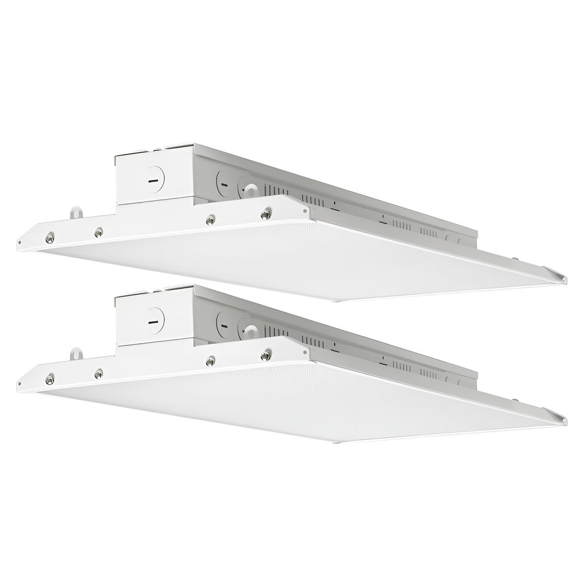 Case of 2 - LED Linear High Bay -4ft - 48,000 Lumen Max -  full lens - Wattage Adjustable 250W/275W/300W - Color Tunable 40K/50K/57K - Sensor Base - Jen Lighting