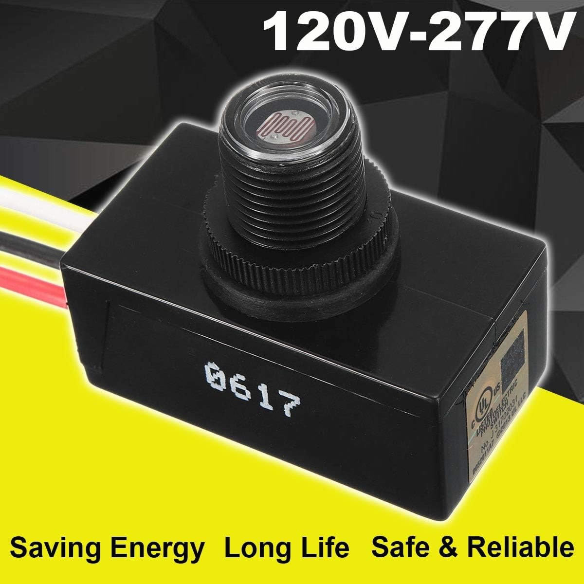 Button Photocell for Outdoor Lighting Fixture
