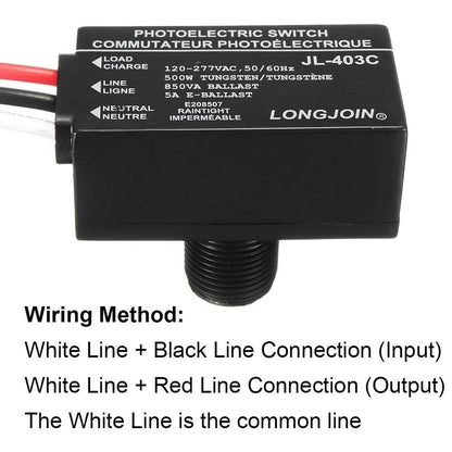 Button Photocell for Outdoor Lighting Fixture