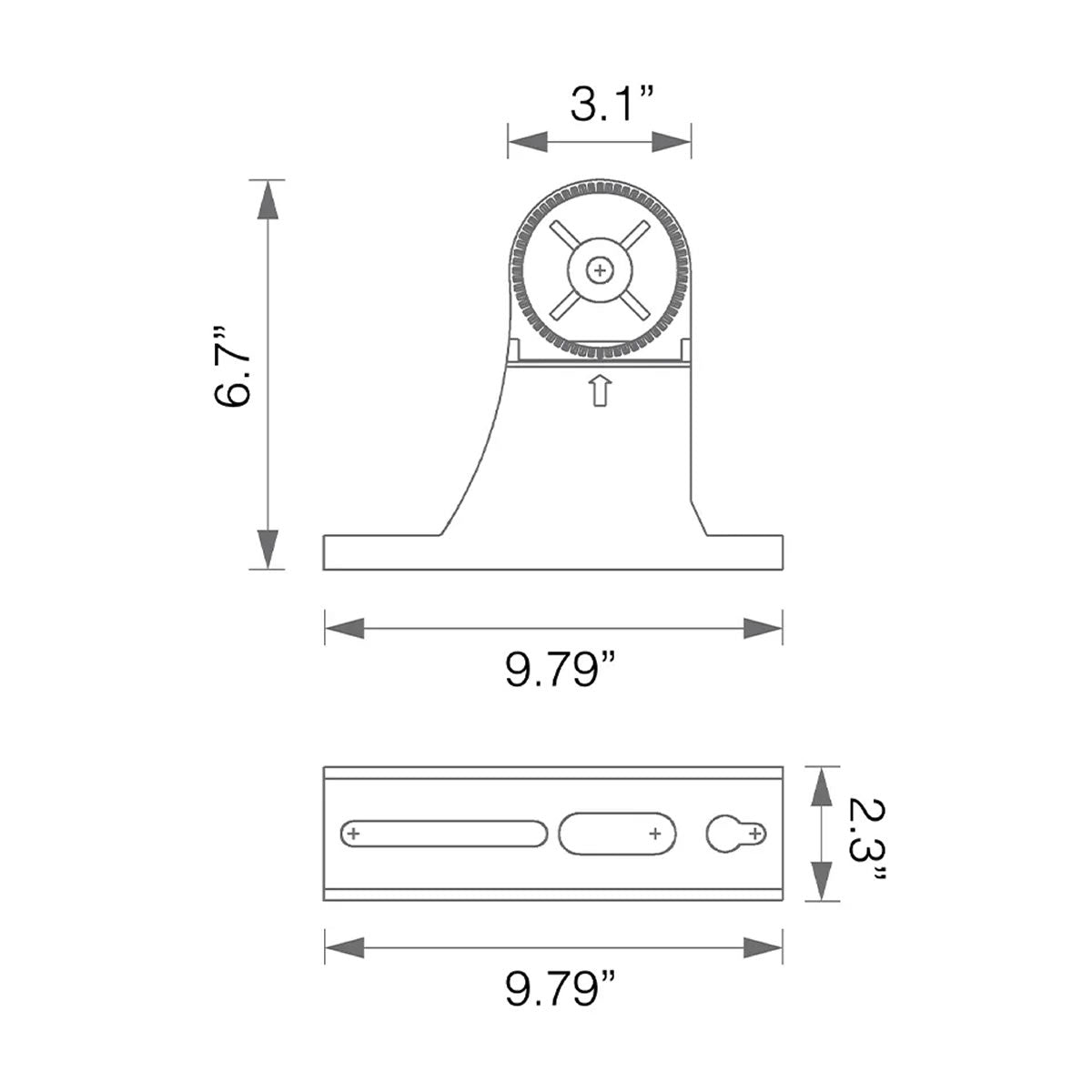 Direct Mount Surface Bracket for LED Area Light - Euri Lighting