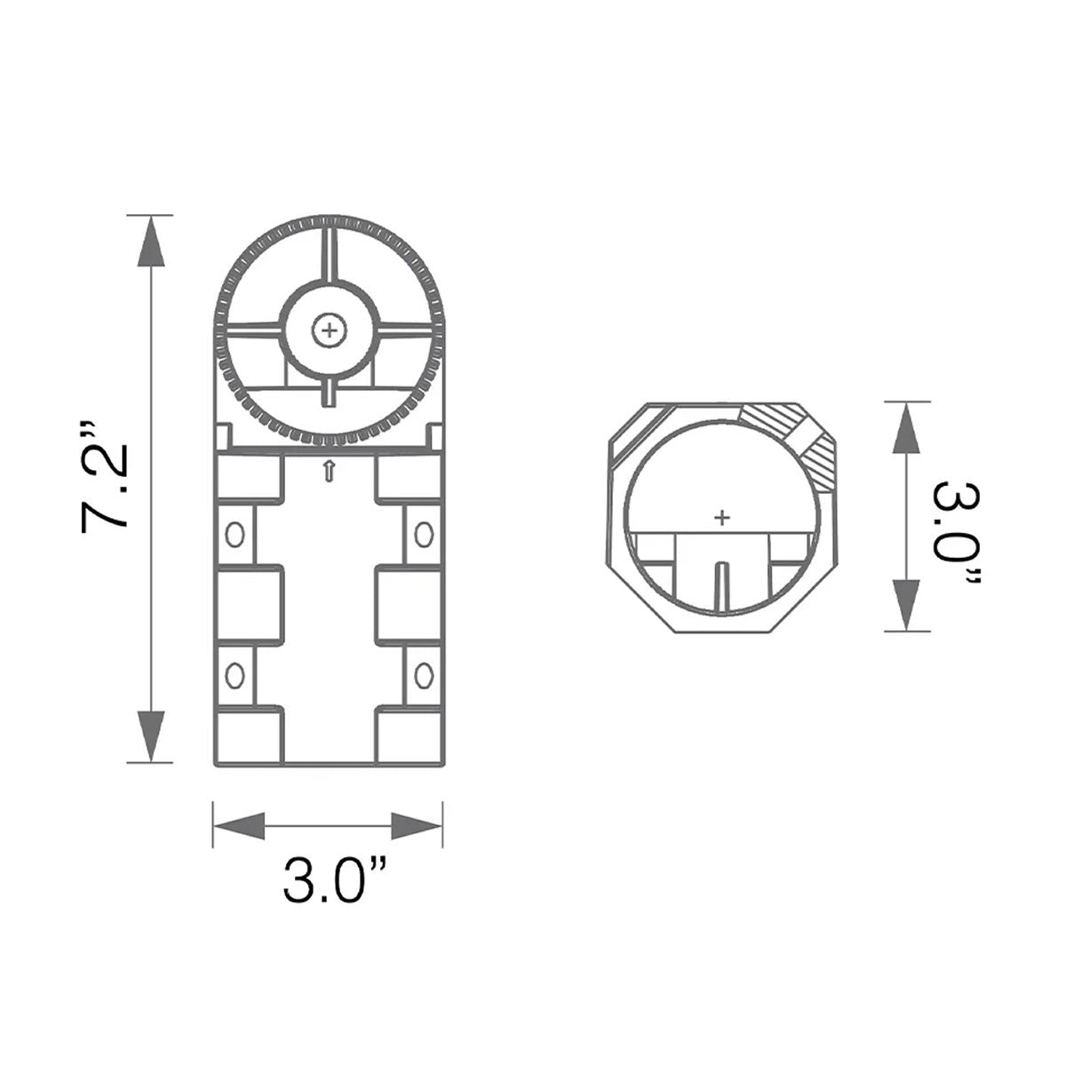 Slipfitter Mount for AR08 Area Lights - Jen Lighting
